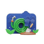 Cleaning outdoor gardens
